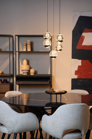 SENTUBAL - Pendant light - Ø 35 cm - LED Dimmable - 5x5.2W 2700K - Black