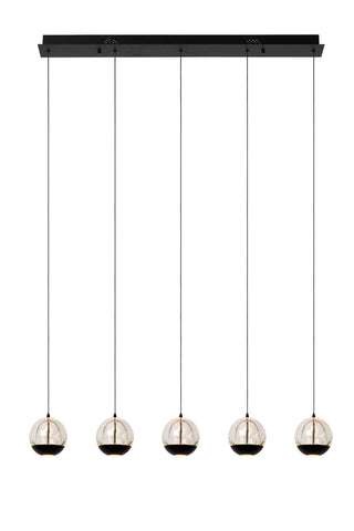 SENTUBAL - Pendant light - LED Dimmable - 5x5.3W 2700K - Black