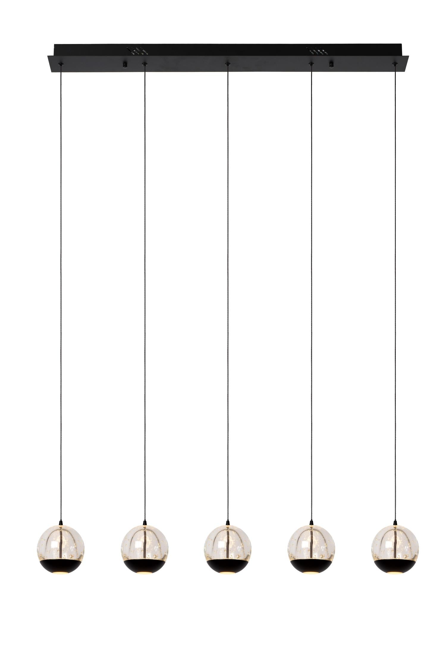 SENTUBAL - Pendant light - LED Dimmable - 5x5.3W 2700K - Black