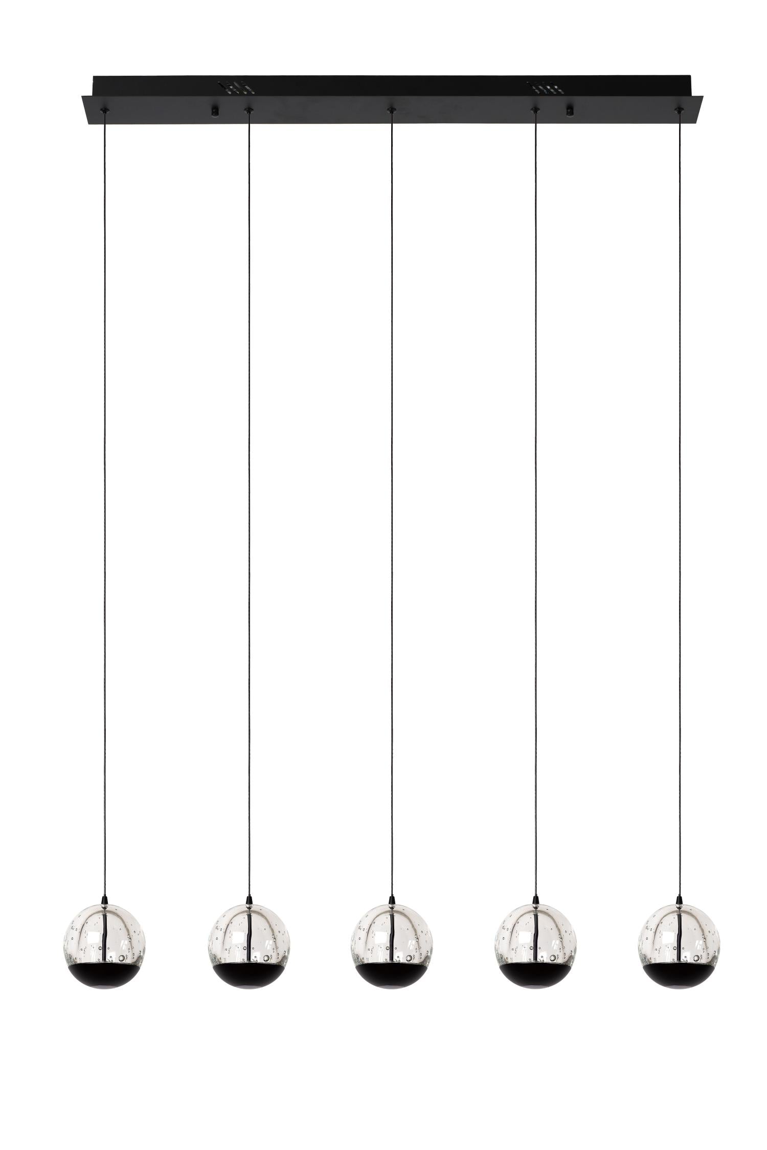 SENTUBAL - Pendant light - LED Dimmable - 5x5.3W 2700K - Black