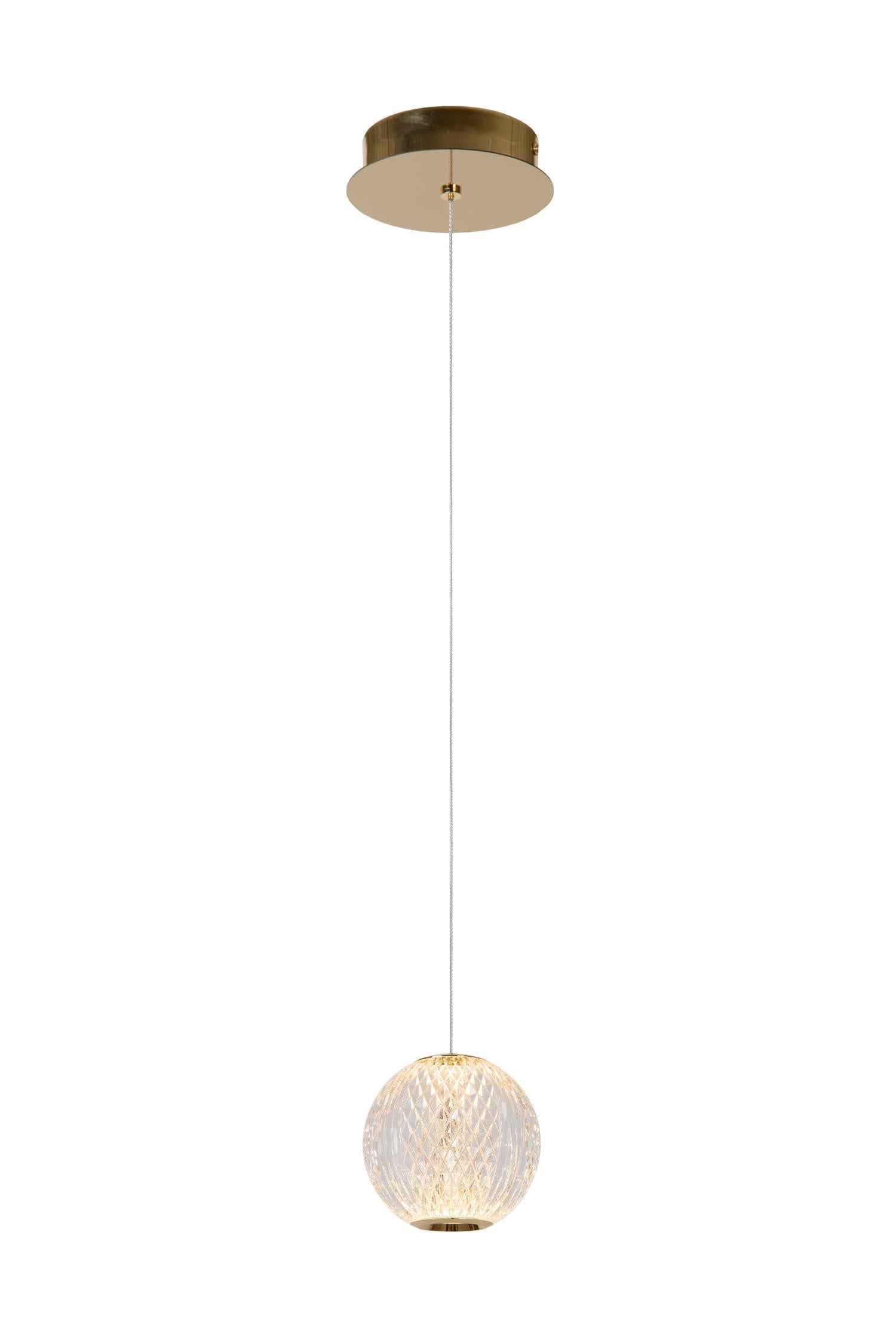 CINTRA - Pendant light - Ø 14 cm - LED - 1x5.7W 2700K - Transparent