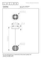 CINTRA - Pendant light - Ø 14 cm - LED - 1x5.7W 2700K - Transparent