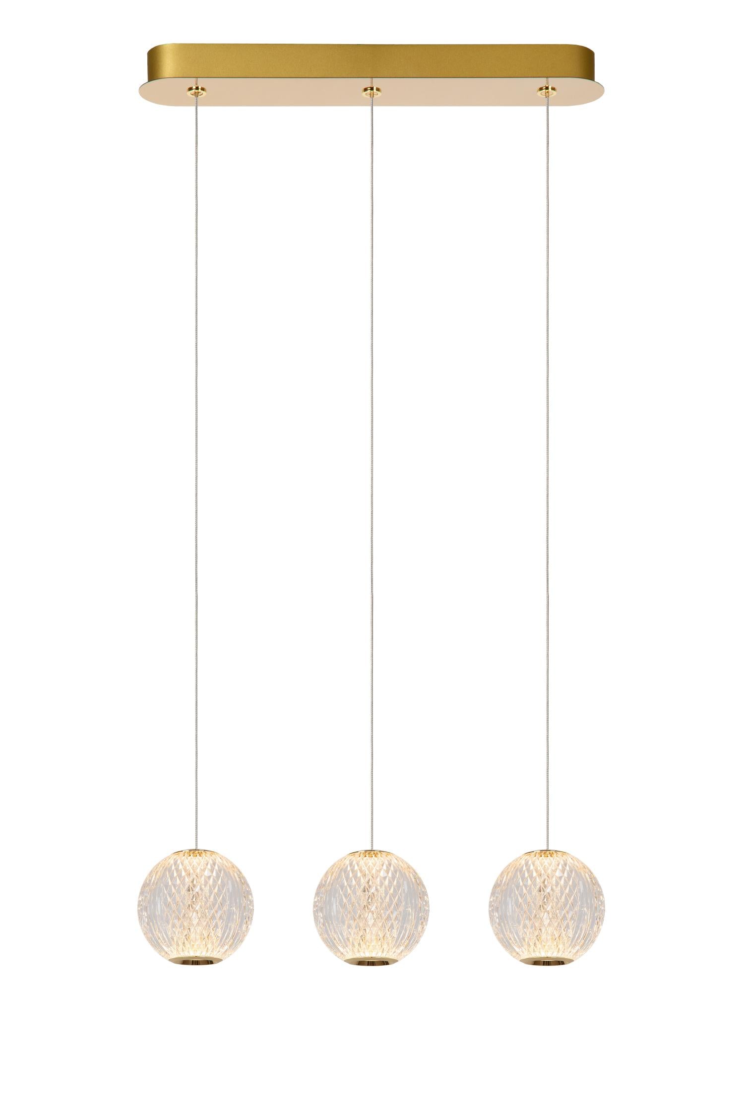 CINTRA - Pendant light - LED Dimmable - 3x4.7W 2700K - Transparent