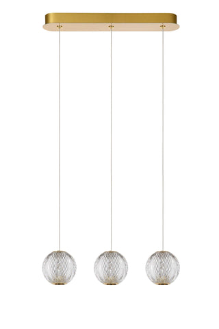 CINTRA - Pendant light - LED Dimmable - 3x4.7W 2700K - Transparent