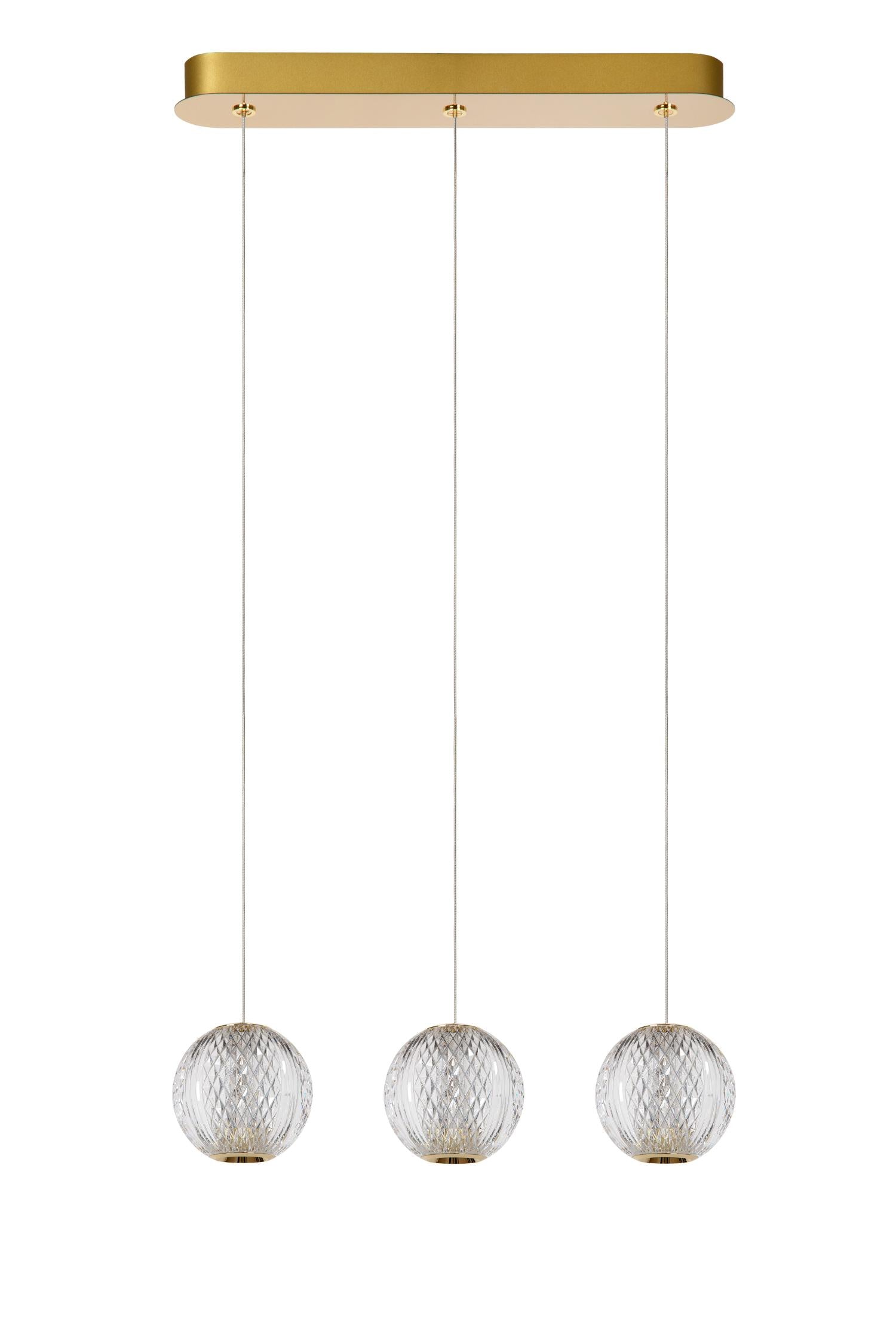 CINTRA - Pendant light - LED Dimmable - 3x4.7W 2700K - Transparent