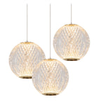 CINTRA - Pendant light - Ø 25 cm - LED Dimmable - 3x4.7W 2700K - Transparent
