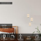 CINTRA - Pendant light - Ø 25 cm - LED Dimmable - 3x4.7W 2700K - Transparent