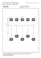 CINTRA - Suspension - LED Var. - 5x4,7W 2700K - Transparent