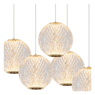 CINTRA - Suspension - Ø 32 cm - LED Var. - 5x4,7W 2700K - Transparent