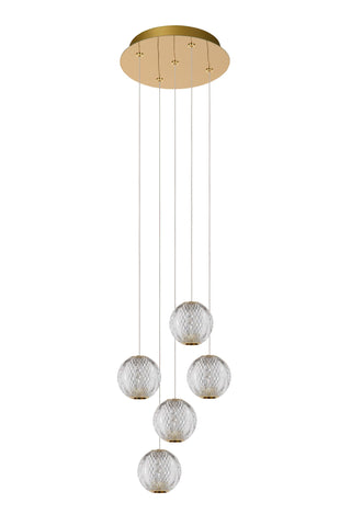 CINTRA - Suspension - Ø 32 cm - LED Var. - 5x4,7W 2700K - Transparent