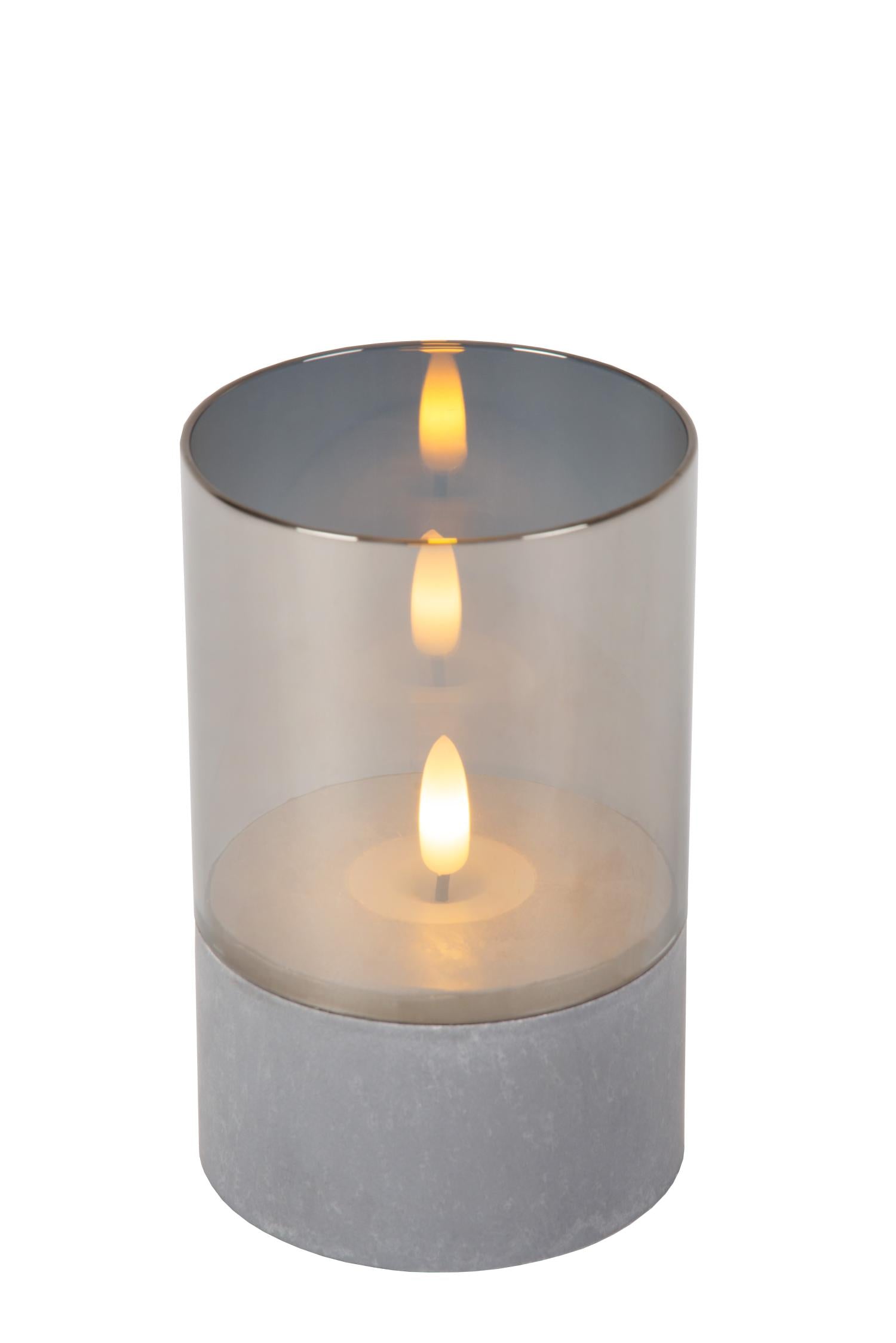VELAS - Tafellamp - Batterijen - Ø 8 cm - LED - 3x0,2W 2700K - Fumé - Set van 3