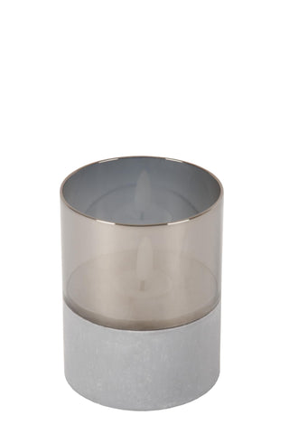 VELAS - Table lamp - Batteries - Ø 8 cm - LED - 3x0.2W 2700K - Smoke - Set of 3