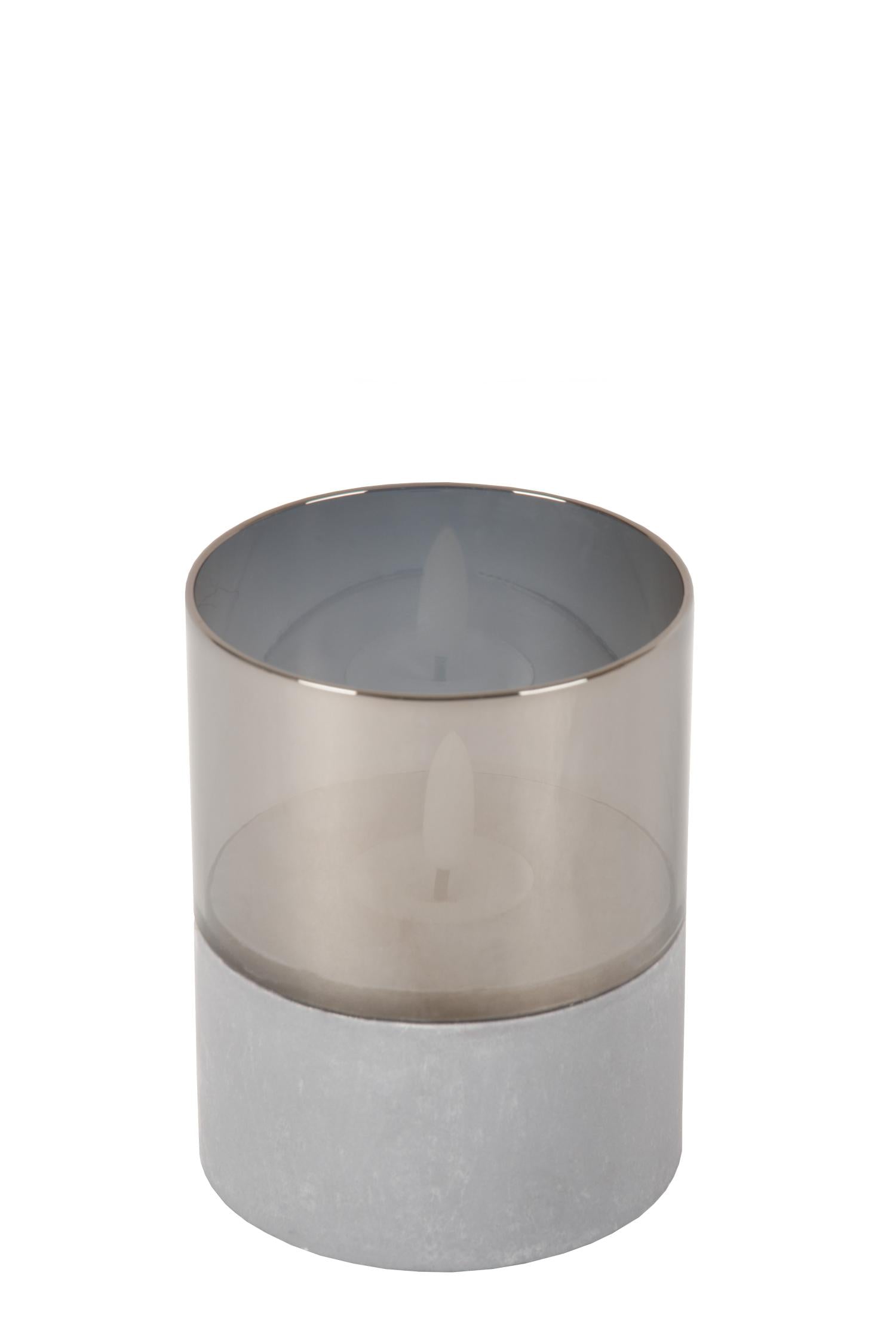 VELAS - Table lamp - Batteries - Ø 8 cm - LED - 3x0.2W 2700K - Smoke - Set of 3