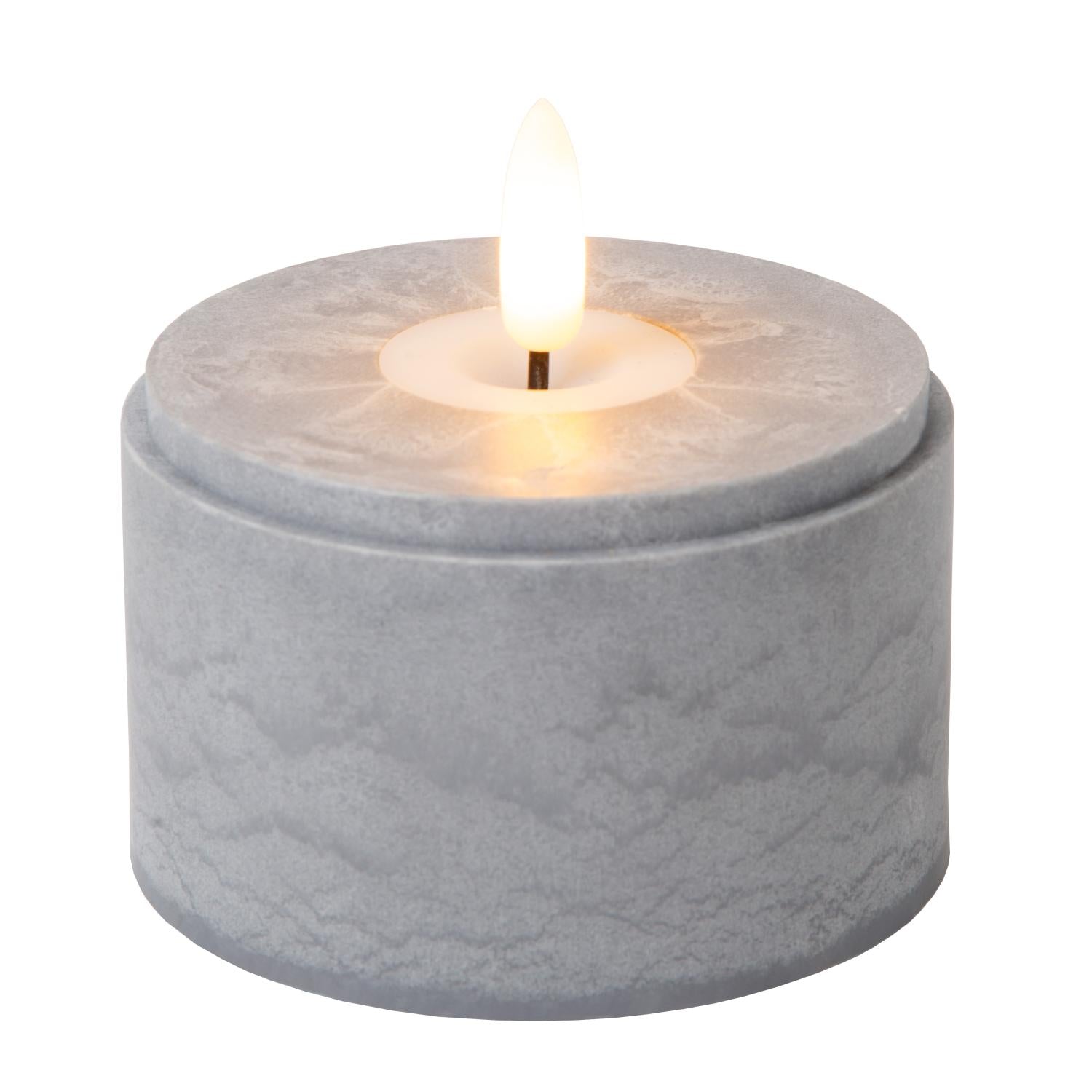 VELAS - Table lamp - Batteries - Ø 8 cm - LED - 3x0.2W 2700K - Smoke - Set of 3