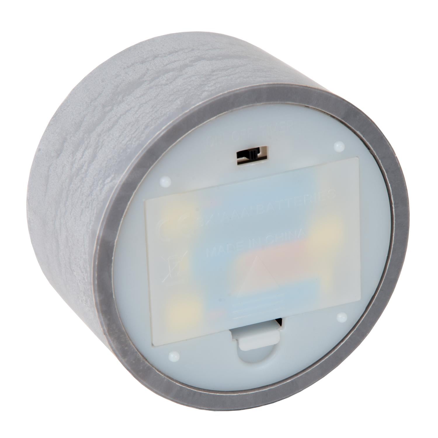 VELAS - Table lamp - Batteries - Ø 8 cm - LED - 3x0.2W 2700K - Smoke - Set of 3