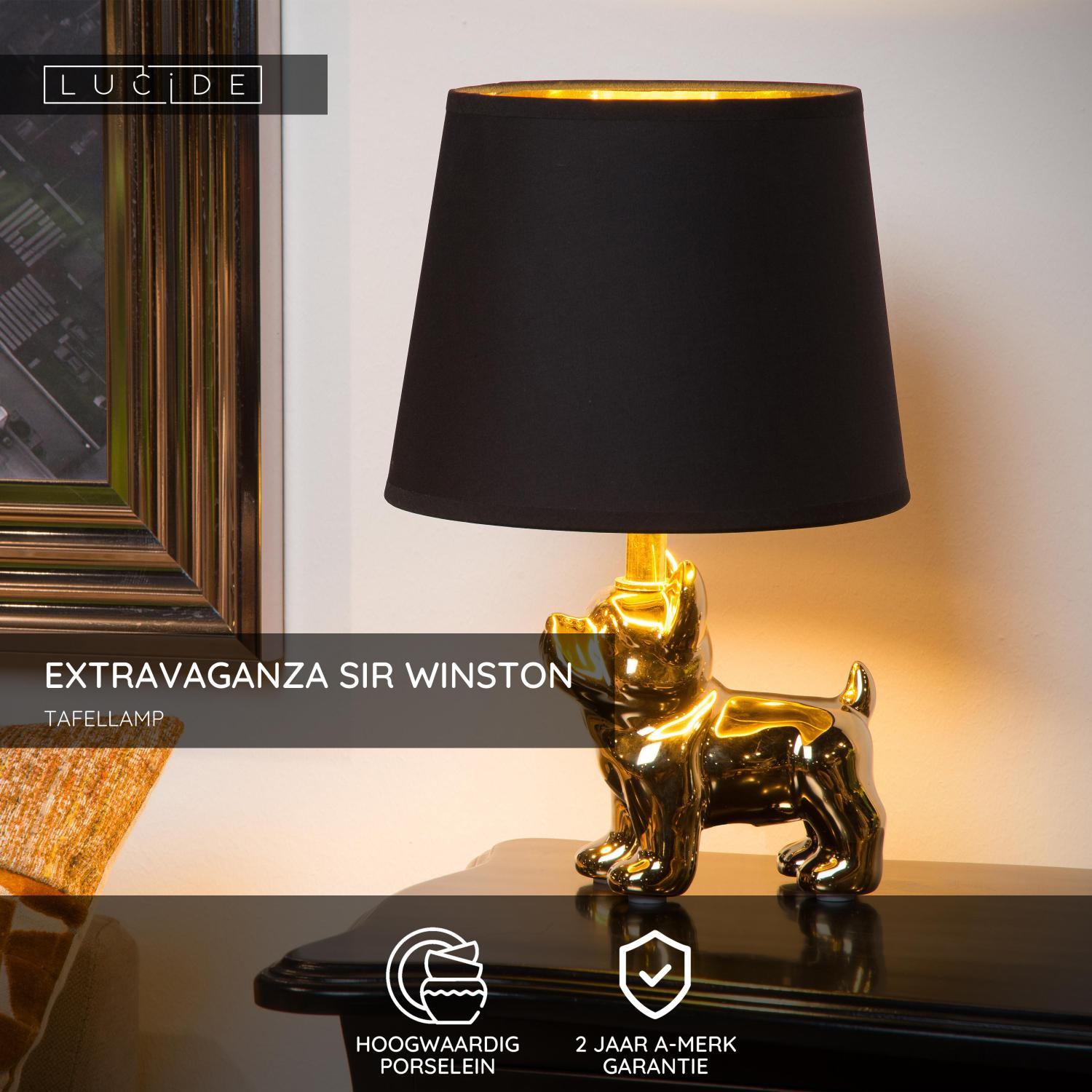 EXTRAVAGANZA SIR WINSTON - Tafellamp - 1xE14 - Goud