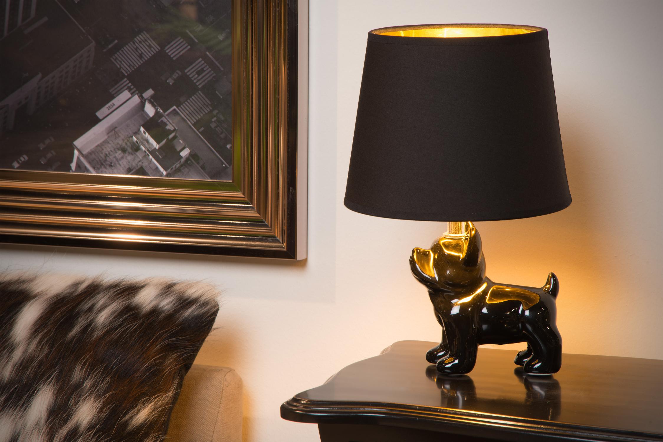 EXTRAVAGANZA SIR WINSTON - Lampe de table - 1xE14 - Noir