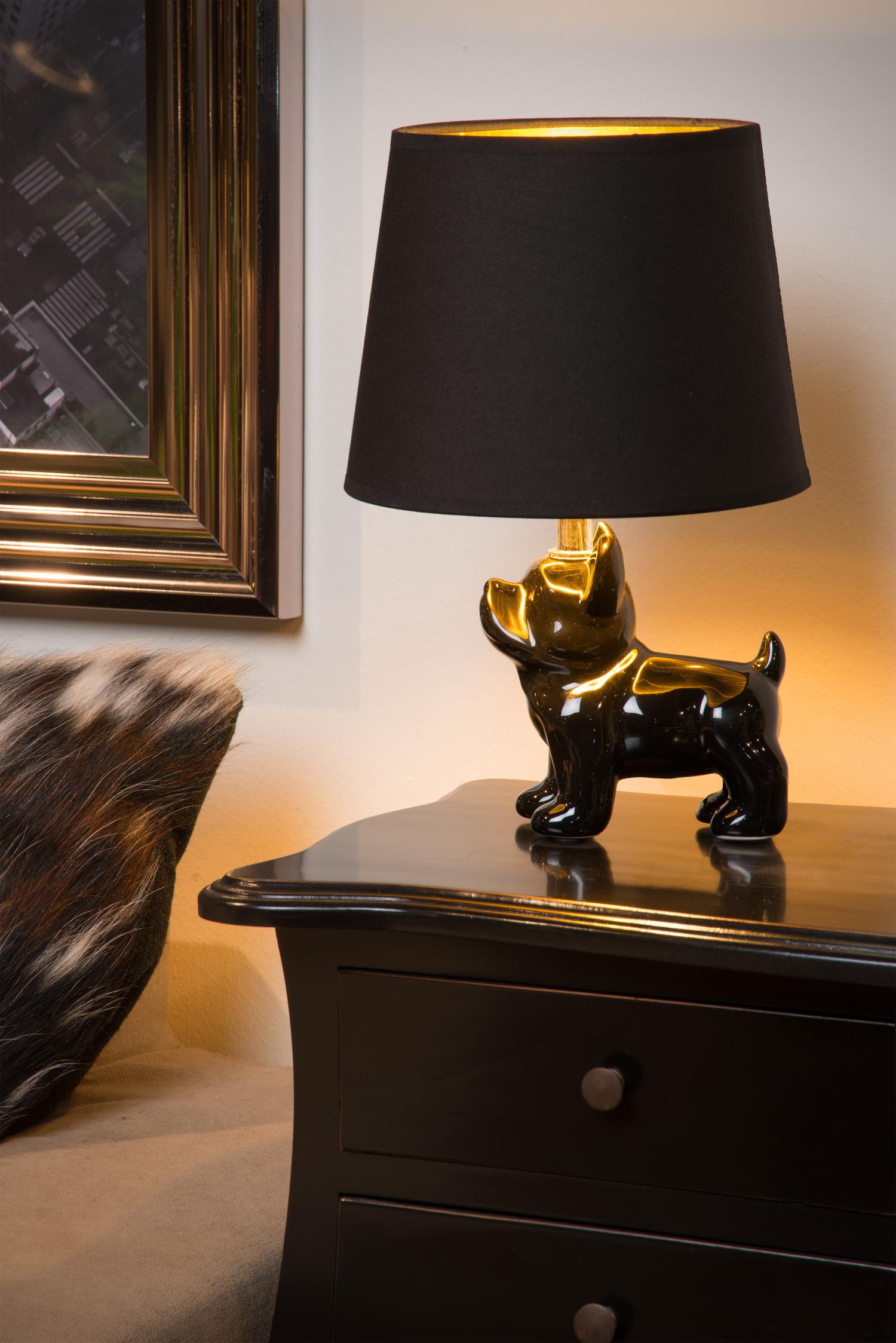 EXTRAVAGANZA SIR WINSTON - Lampe de table - 1xE14 - Noir