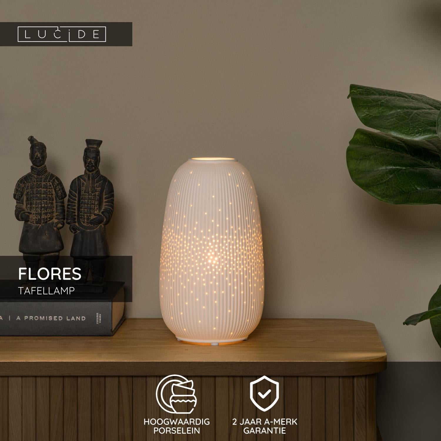 FLORES - Table lamp - Ø 14.1 cm - 1xE14 - White