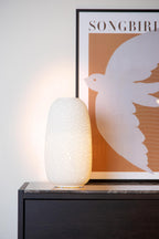 FLORES - Lampe de table - Ø 17,5 cm - 1xE14 - Blanc