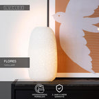 FLORES - Lampe de table - Ø 17,5 cm - 1xE14 - Blanc