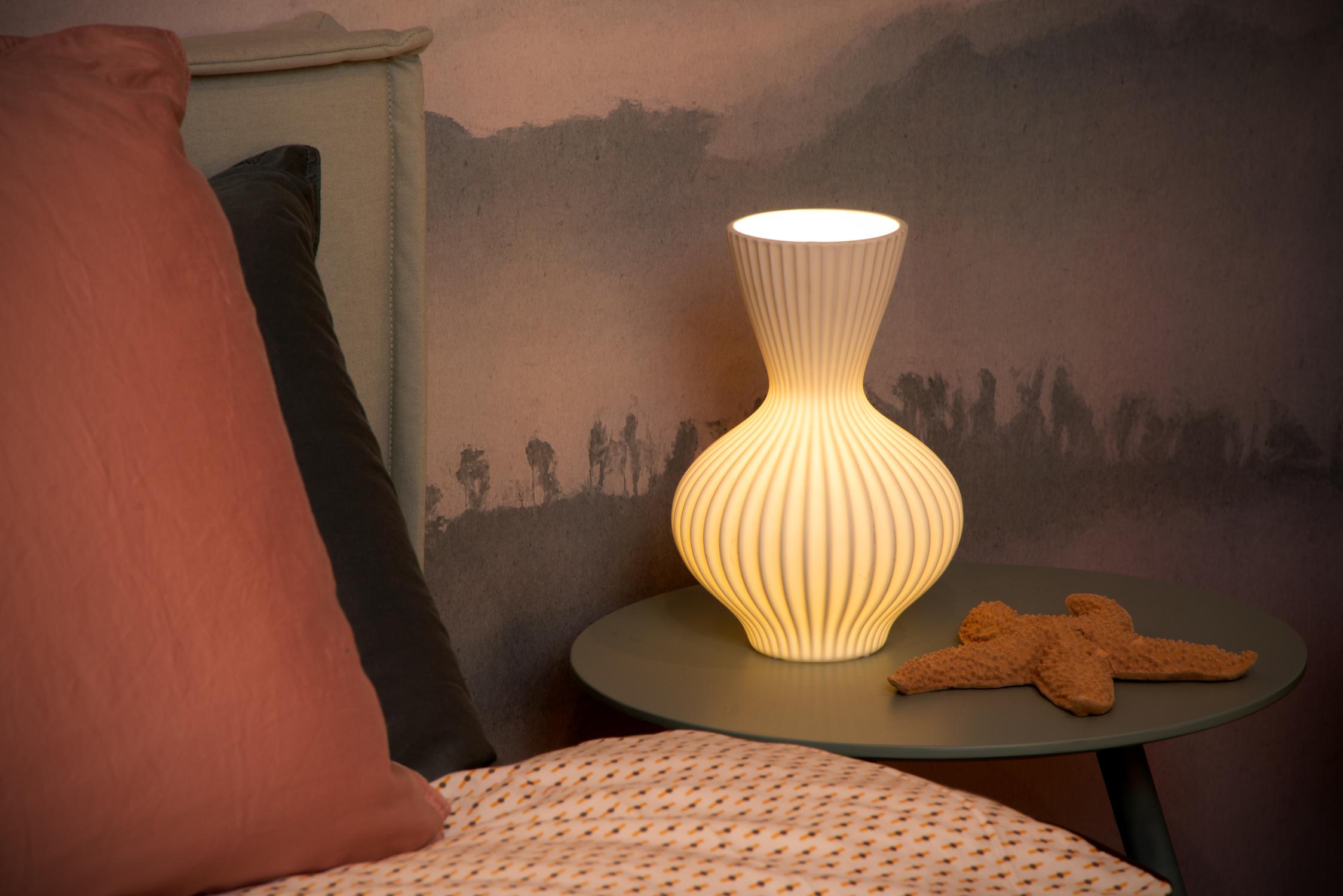 MOMORO - Lampe de table - 1xE14 - Blanc