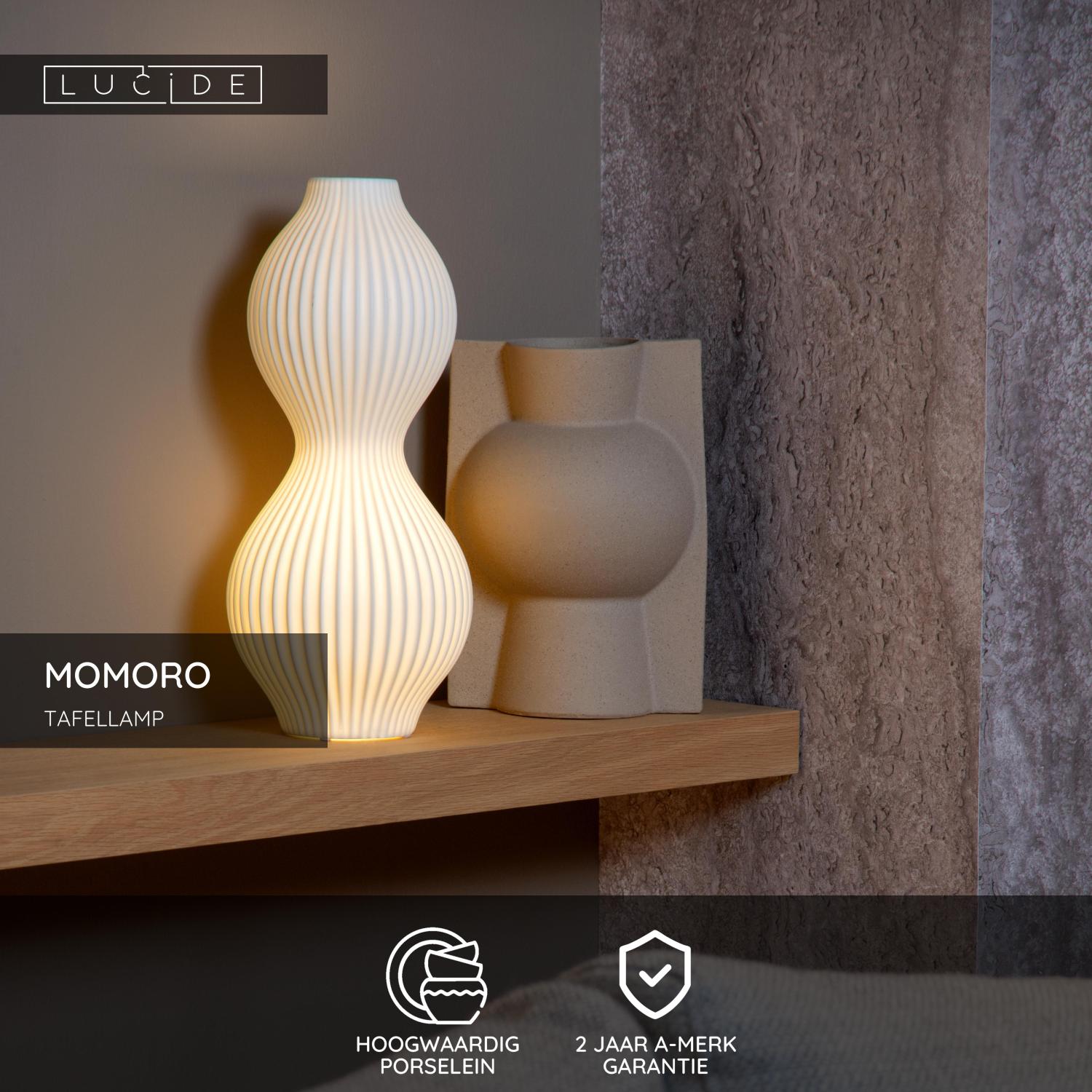 MOMORO - Tafellamp - 1xE14 - Wit
