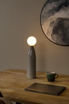 FIGARO - Tafellamp - Ø 12 cm, H 45cm - 1xG9 - Grijs