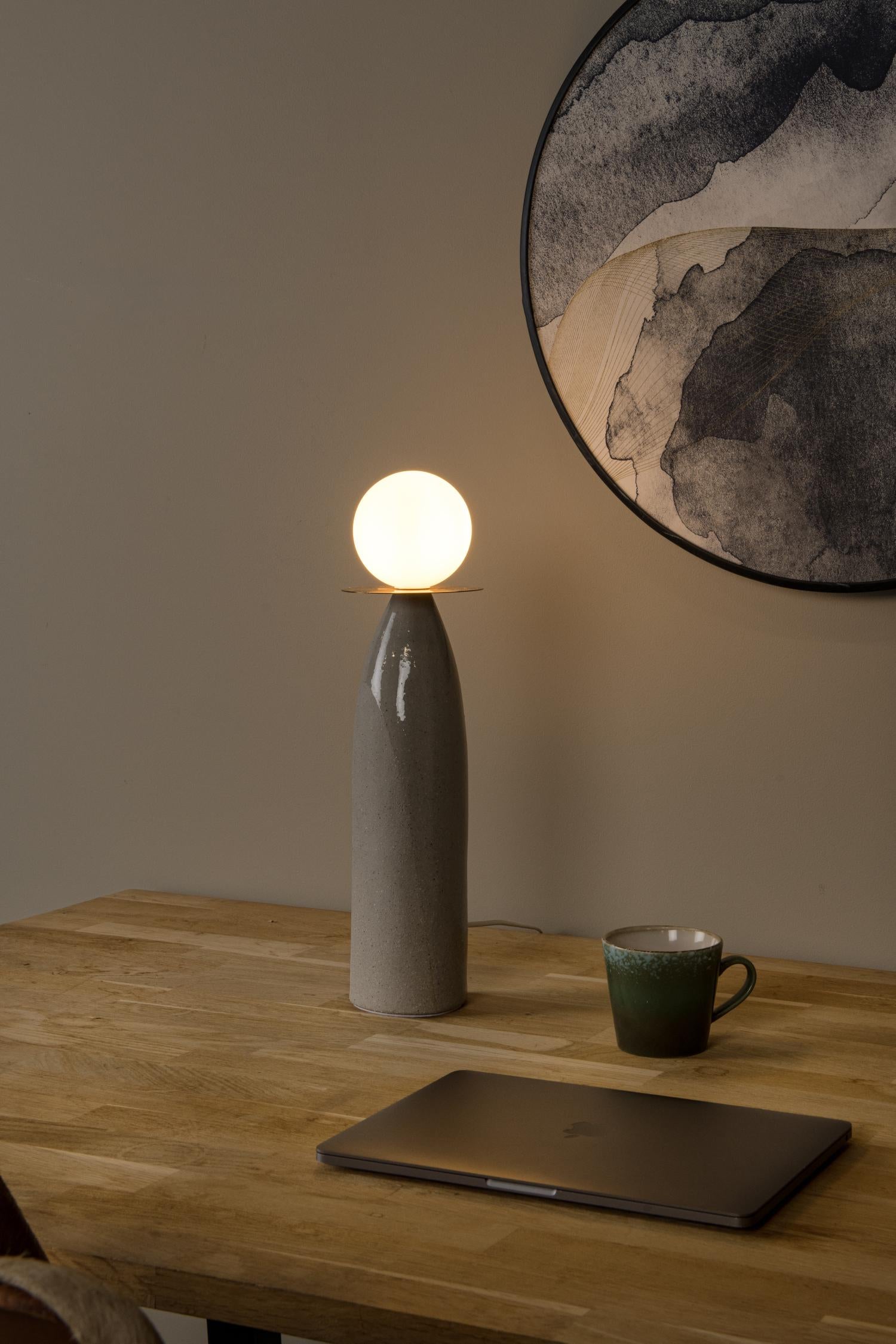 FIGARO - Table lamp - Ø 12 cm, H 45cm - 1xG9 - Grey