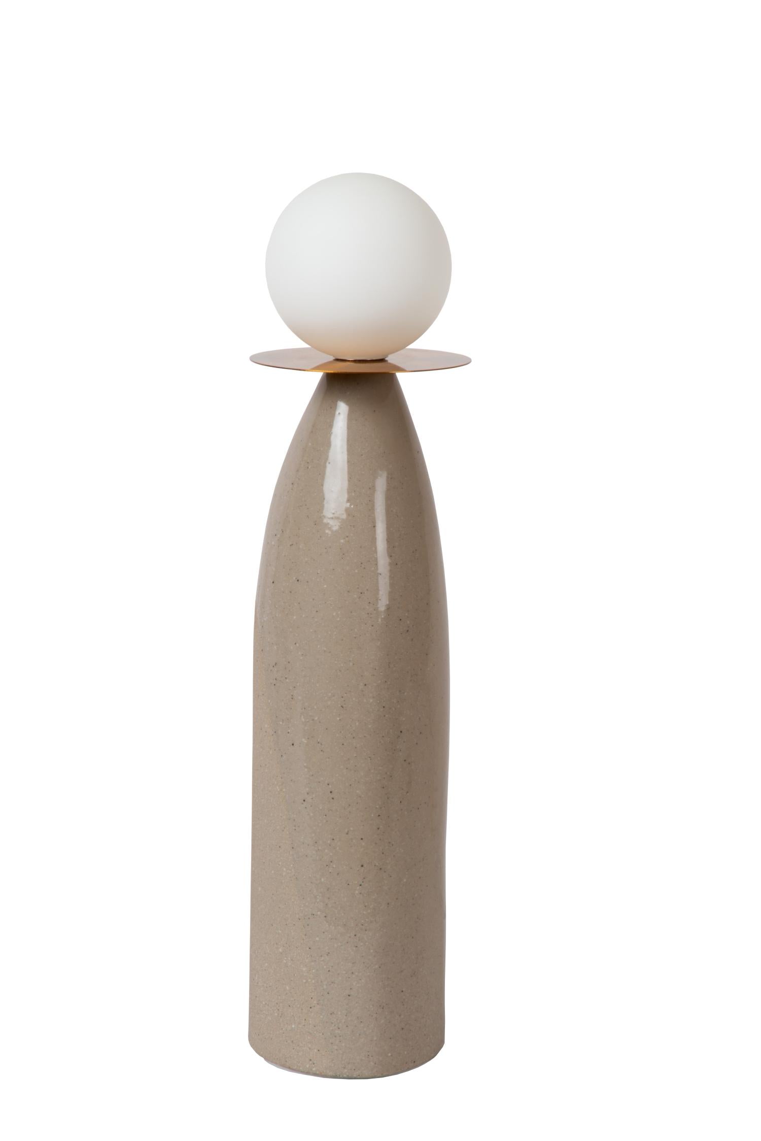 FIGARO - Tafellamp - Ø 12 cm, H 48 cm - 1xG9 - Grijs