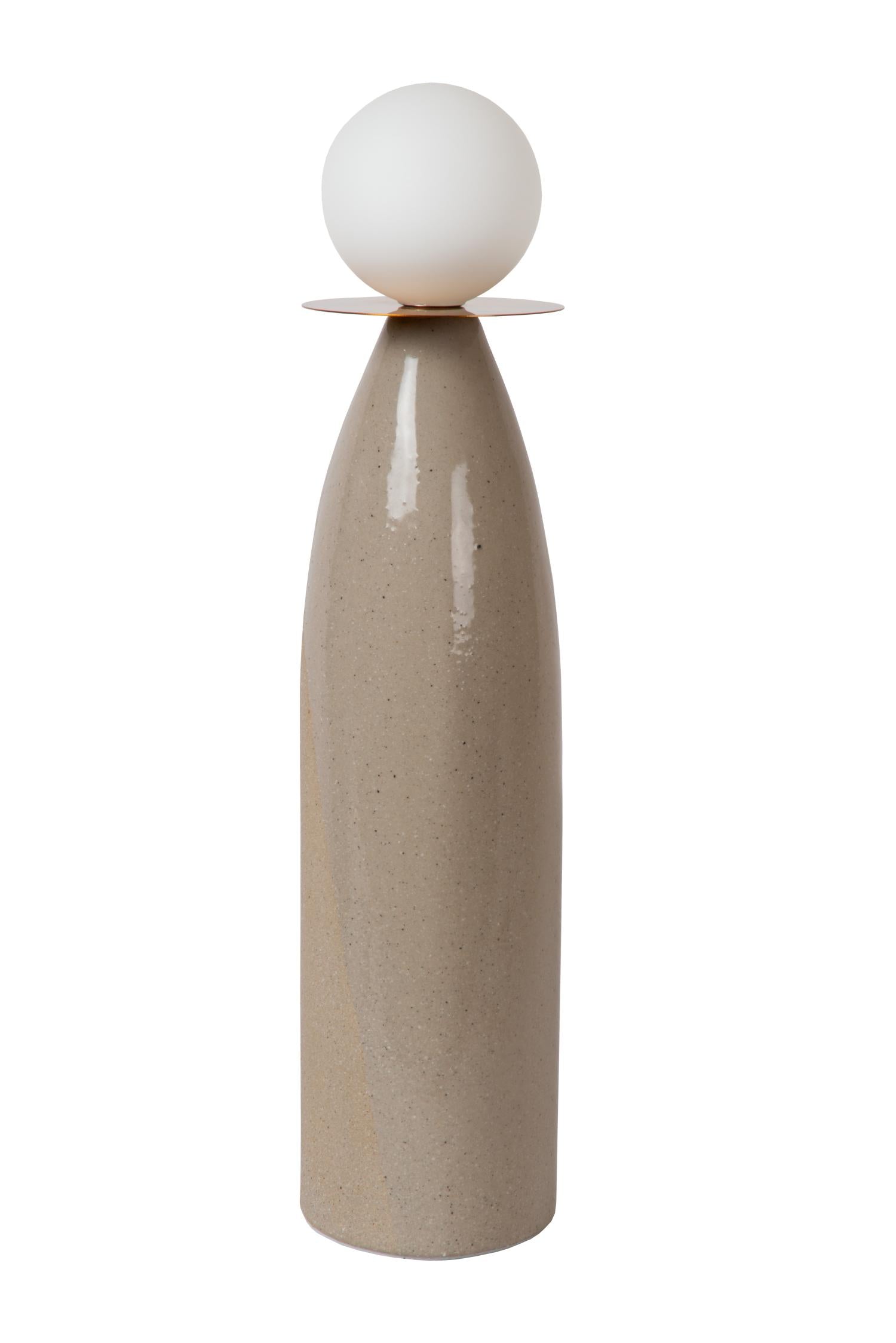 FIGARO - Tafellamp - Ø 12 cm, H 53,5cm - 1xG9 - Grijs