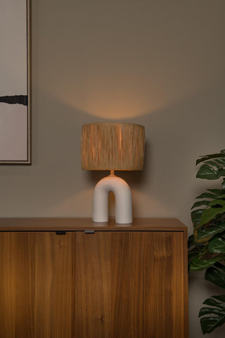 RONDA - Lampe de table - 1xE27 - Blanc
