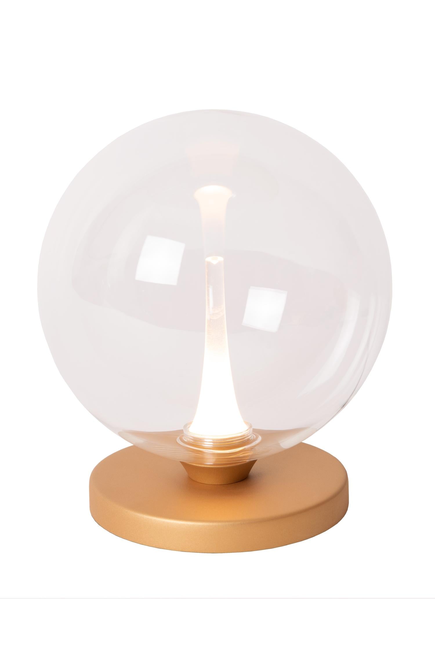 GISELA - Lampe de table - Ø 16 cm - LED Dimmable - 1x5W 2700K - Transparent
