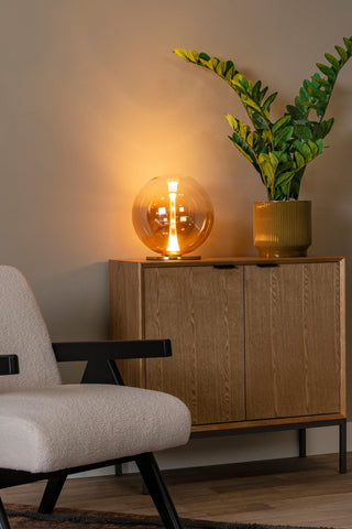 GISELA - Tafellamp - Ø 30 cm - LED Dimb. - 1x12W 2500K - Amber