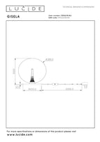 GISELA - Tafellamp - Ø 30 cm - LED Dimb. - 1x12W 2500K - Amber