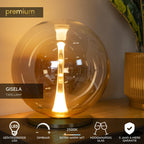 GISELA - Tafellamp - Ø 30 cm - LED Dimb. - 1x12W 2500K - Amber