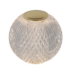 CINTRA - Rechargeable table lamp - Battery - Ø 9 cm - LED 3 StepDim - 1x1.5W 2700K - Transparent