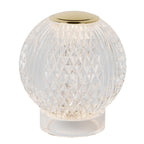 CINTRA - Rechargeable table lamp - Battery - Ø 9 cm - LED 3 StepDim - 1x1.5W 2700K - Transparent