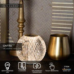CINTRA - Rechargeable table lamp - Battery - Ø 9 cm - LED 3 StepDim - 1x1.5W 2700K - Transparent