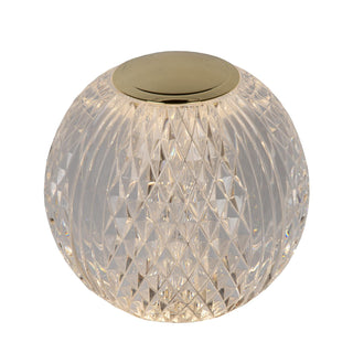 CINTRA - Rechargeable table lamp - Battery - Ø 11 cm - LED 3 StepDim - 1x2W 2700K - Transparent