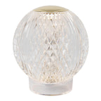 CINTRA - Rechargeable table lamp - Battery - Ø 11 cm - LED 3 StepDim - 1x2W 2700K - Transparent