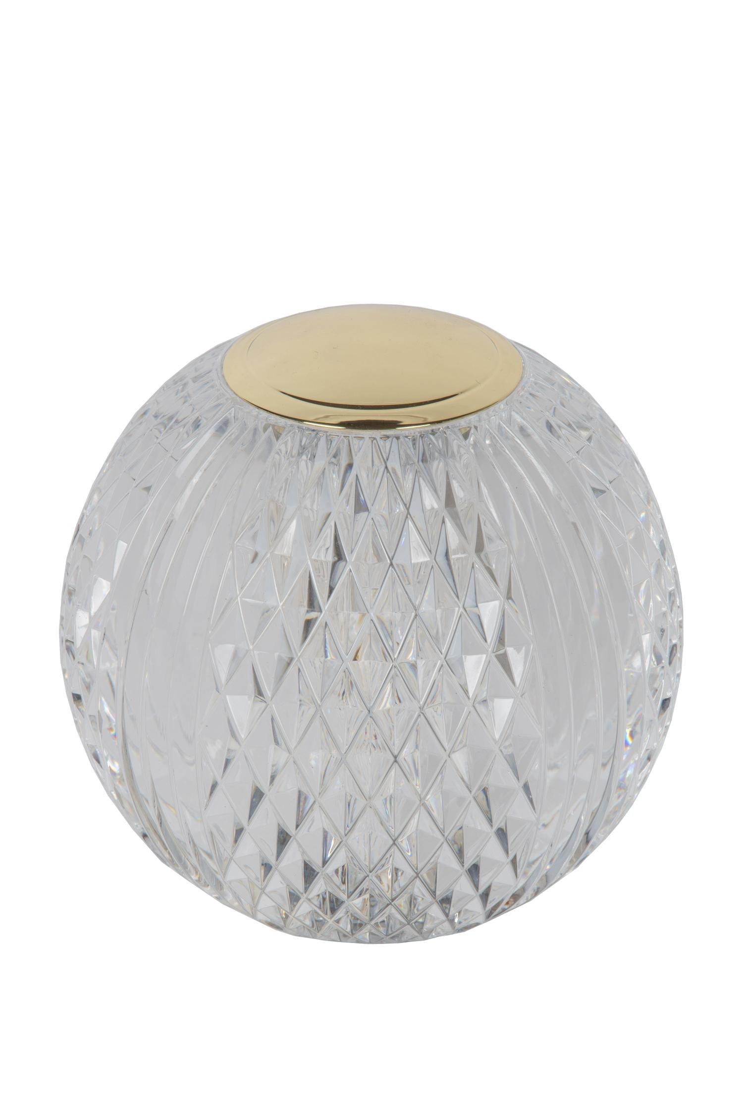 CINTRA - Rechargeable table lamp - Battery - Ø 11 cm - LED 3 StepDim - 1x2W 2700K - Transparent