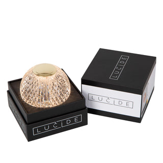 CINTRA - Rechargeable table lamp - Battery - Ø 9 cm - LED 3 StepDim - 1x1.5W 3000K - Transparent
