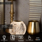 CINTRA - Rechargeable table lamp - Battery - Ø 9 cm - LED 3 StepDim - 1x1.5W 3000K - Transparent