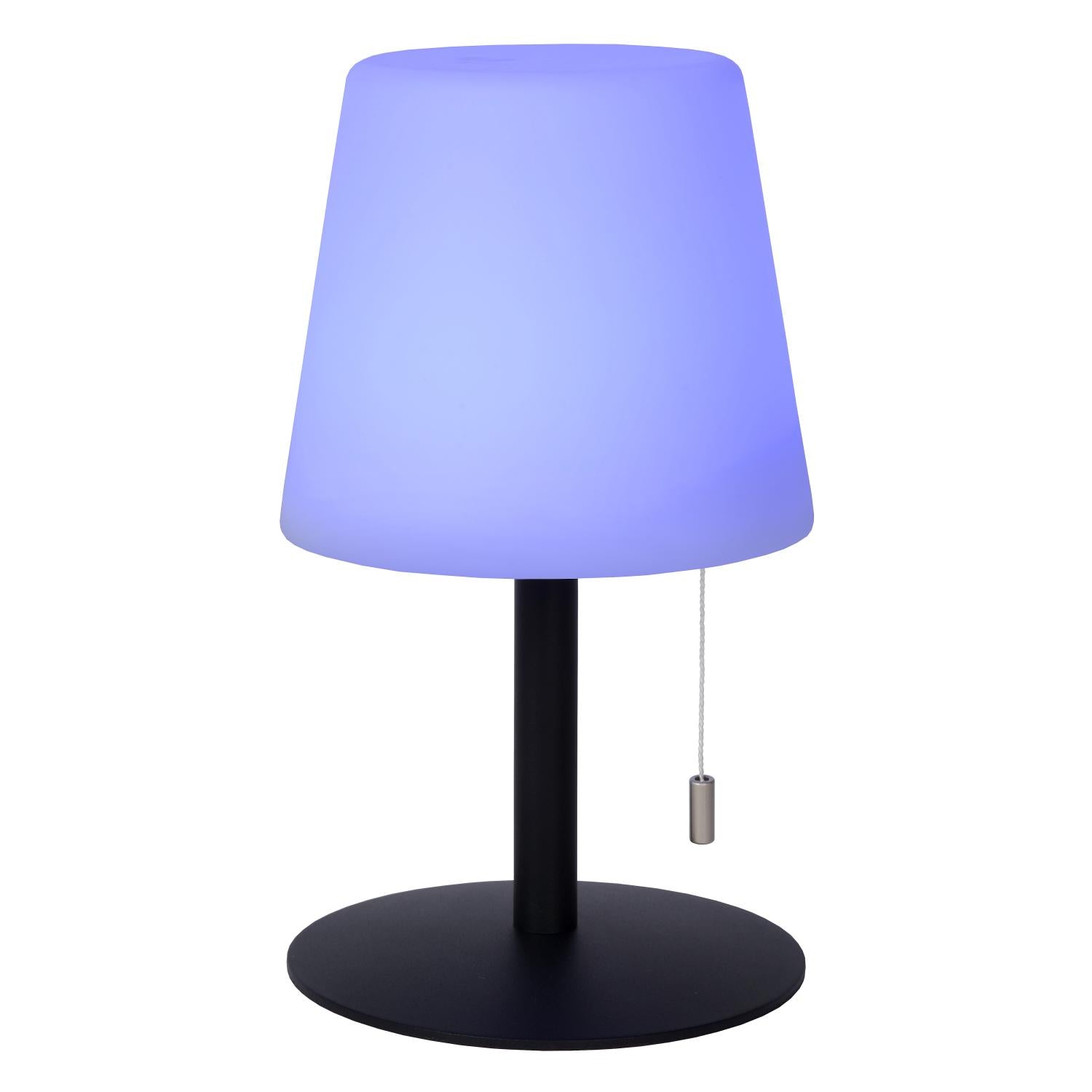 RIO - Oplaadbare Tafellamp Binnen/Buiten - Accu/Batterij - Ø 15,5 cm - LED Dimb. - 1x1,8W 3000K - IP44 - RGB - Multicolor