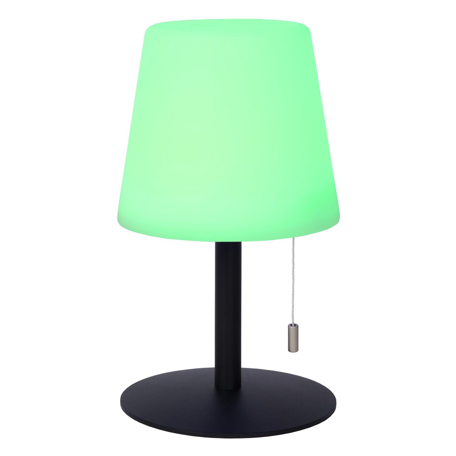 RIO - Oplaadbare Tafellamp Binnen/Buiten - Accu/Batterij - Ø 15,5 cm - LED Dimb. - 1x1,8W 3000K - IP44 - RGB - Multicolor