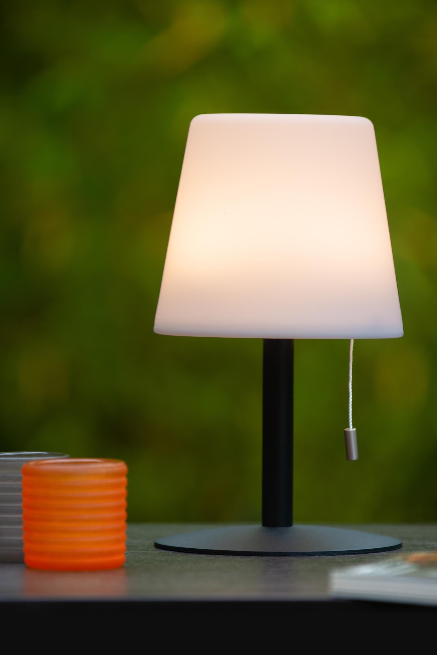 RIO - Oplaadbare Tafellamp Binnen/Buiten - Accu/Batterij - Ø 15,5 cm - LED Dimb. - 1x1,8W 3000K - IP44 - RGB - Multicolor