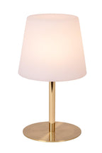 TYON - Rechargeable table lamp Indoor/Outdoor - Battery - Ø 15 cm - LED Dimmable - 1x2W 2700K - IP65 - Matt Gold / Brass