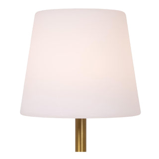 TYON - Rechargeable table lamp Indoor/Outdoor - Battery - Ø 15 cm - LED Dimmable - 1x2W 2700K - IP65 - Matt Gold / Brass