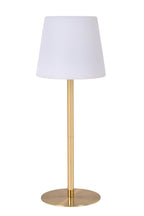 TYON - Rechargeable table lamp Indoor/Outdoor - Battery - Ø 15 cm - LED Dimmable - 1x2W 2700K - IP65 - Matt Gold / Brass